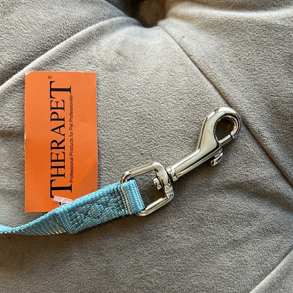 4’Light Blue Nylon Dog Leash - Picture 2 of 3